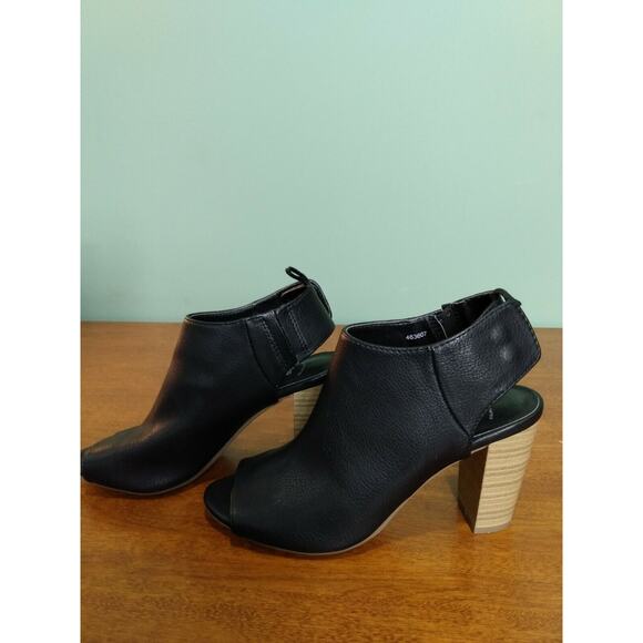 Gap Peep Toe Ankle Boots with Heel, Size 6 Black - Picture 4 of 7